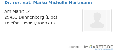 Dr rer nat maike michelle hartmann