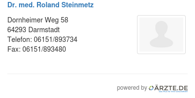 Dr med roland steinmetz