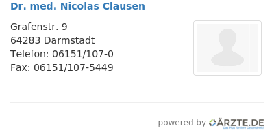 Dr med nicolas clausen