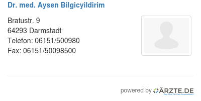 Dr med aysen bilgicyildirim
