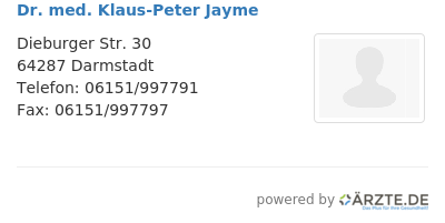 Dr med klaus peter jayme