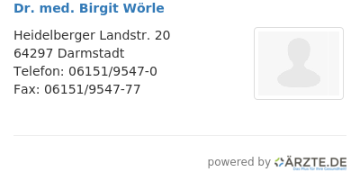 Dr med birgit woerle