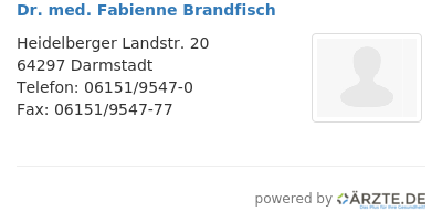 Dr med fabienne brandfisch