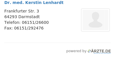 Dr med kerstin lenhardt