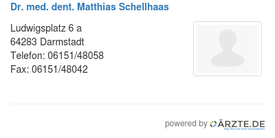 Dr med dent matthias schellhaas
