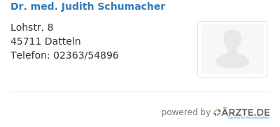 Dr med judith schumacher 645082