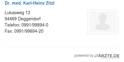 Dr med karl heinz zitzl