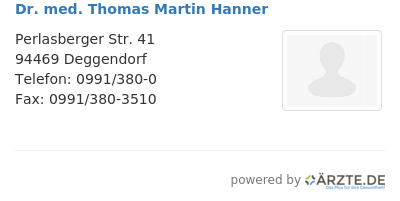 Dr med thomas martin hanner