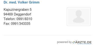 Dr med volker grimm