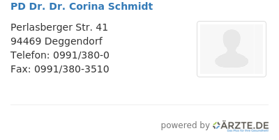 Pd dr dr corina schmidt