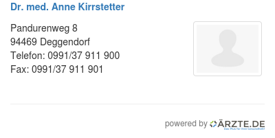 Dr med anne kirrstetter