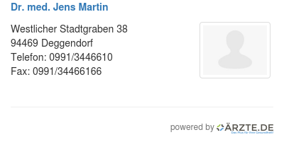 Dr med jens martin