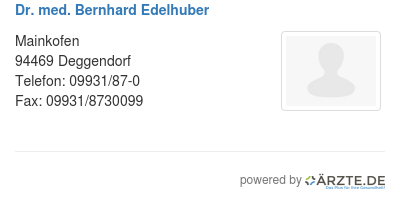Dr med bernhard edelhuber