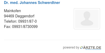 Dr med johannes schwerdtner