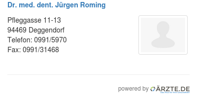 Dr med dent juergen roming