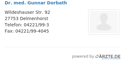 Dr med gunnar dorbath