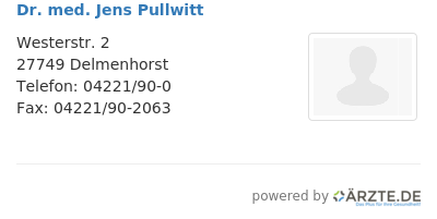 Dr med jens pullwitt