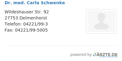 Dr med carla schwenke