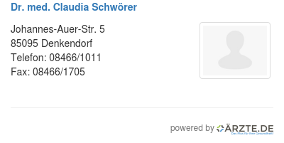 Dr med claudia schwoerer