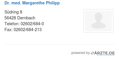 Dr med margarethe philipp