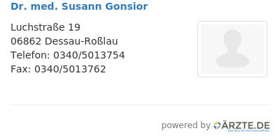 Dr med susann gonsior 481269