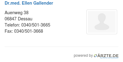 Dr med ellen gallender