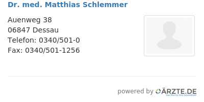 Dr med matthias schlemmer