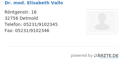 Dr med elisabeth vallo