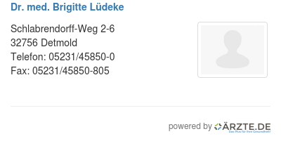 Dr med brigitte luedeke