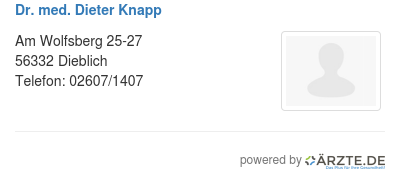 Dr med dieter knapp