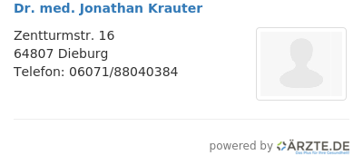 Dr med jonathan krauter