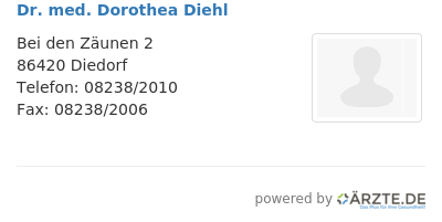 Dr med dorothea diehl