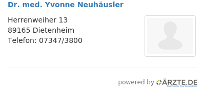 Dr med yvonne neuhaeusler