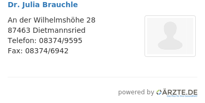 Dr julia brauchle