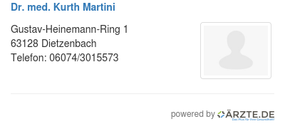 Dr med kurth martini