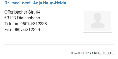Dr med dent anja haug heidn