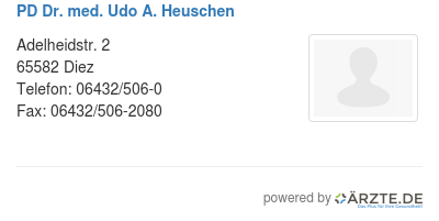 Pd dr med udo a heuschen