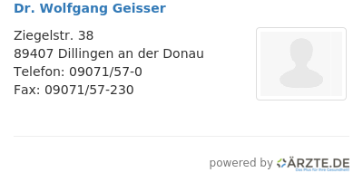 Dr wolfgang geisser