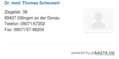 Dr med thomas scheunert