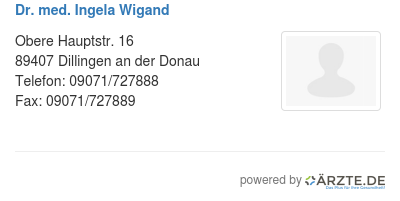 Dr med ingela wigand