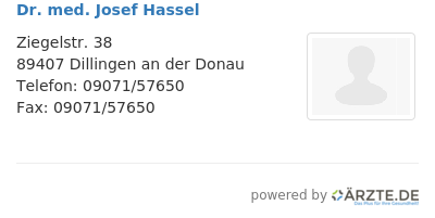 Dr med josef hassel