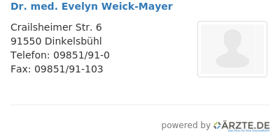 Dr med evelyn weick mayer
