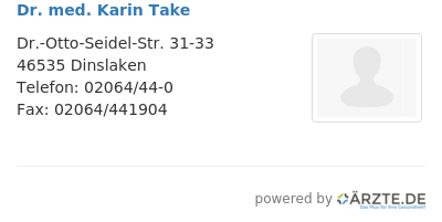 Dr med karin take