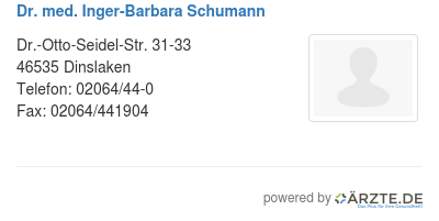 Dr med inger barbara schumann