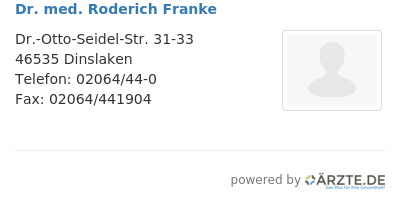 Dr med roderich franke