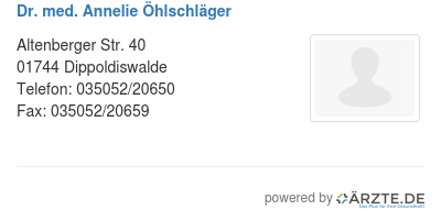 Dr med annelie oehlschlaeger