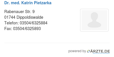 Dr med katrin pietzarka 458113