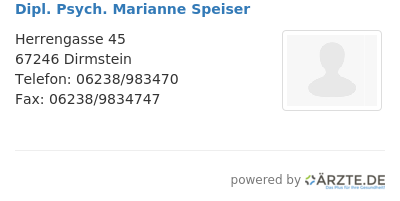 Dipl psych marianne speiser