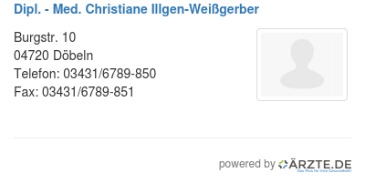 Dipl med christiane illgen weissgerber