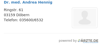 Dr med andrea hennig